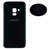 Чехол Silicone Cover Full Samsung A8 2018 A530 черный