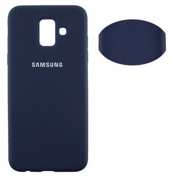 Чехол Silicone Cover Full Samsung A6 2018 A600 синий в Одессе