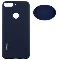 Чехол Silicone Cover Full Huawei Honor 7C Pro, Nova 2 Lite, Y7 2018, Y7 Prime 2018 синий