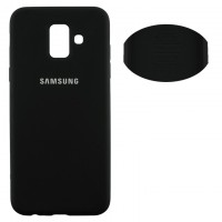 Чехол Silicone Cover Full Samsung A6 2018 A600 черный