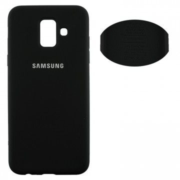 Чехол Silicone Cover Full Samsung A6 2018 A600 черный в Одессе