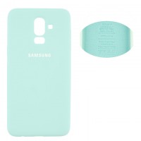 Чехол Silicone Cover Full Samsung J8 2018 J810 бирюзовый