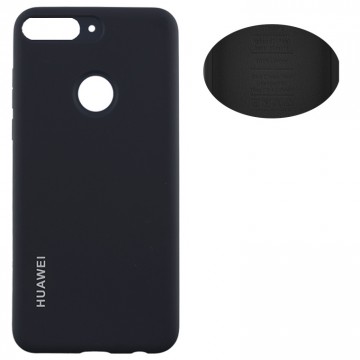 Чехол Silicone Cover Full Huawei Honor 7C Pro, Nova 2 Lite, Y7 2018, Y7 Prime 2018 черный в Одессе