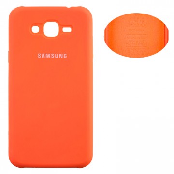 Чехол Silicone Cover Full Samsung J3 2016 J310, J320 оранжевый в Одессе