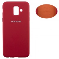 Чехол Silicone Cover Full Samsung A6 2018 A600 красный