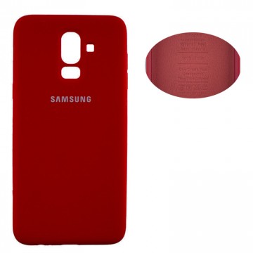 Чехол Silicone Cover Full Samsung J8 2018 J810 красный в Одессе