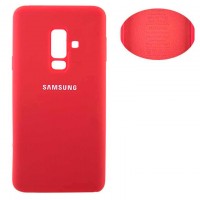 Чехол Silicone Cover Full Samsung A6 Plus 2018 A605 красный