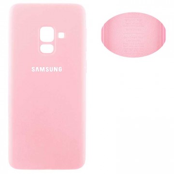 Чехол Silicone Cover Full Samsung A8 Plus 2018 A730 розовый в Одессе