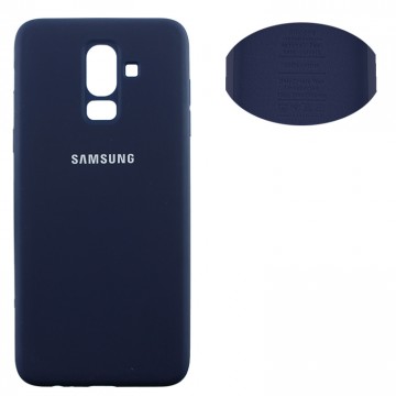 Чехол Silicone Cover Full Samsung J8 2018 J810 синий в Одессе