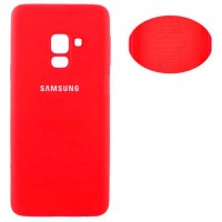 Чехол Silicone Cover Full Samsung J6 2018 J600 красный