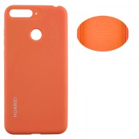 Чехол Silicone Cover Full Huawei Y6 2018, Y6 Prime 2018, Honor 7A Pro оранжевый