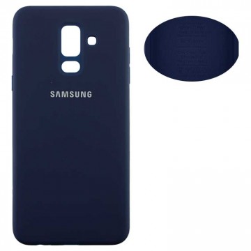 Чехол Silicone Cover Full Samsung A6 Plus 2018 A605 синий в Одессе