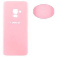 Чехол Silicone Cover Full Samsung J6 2018 J600 розовый