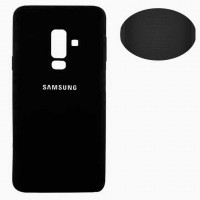 Чехол Silicone Cover Full Samsung A6 Plus 2018 A605 черный