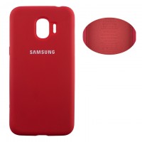 Чехол Silicone Cover Full Samsung J2 2018 J250, J2 Pro 2018 красный