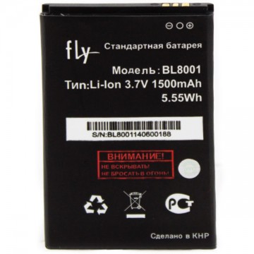 Аккумулятор Fly BL8001 1500 mAh IQ4490, IQ436, IQ436i AAA класс тех.пакет в Одессе