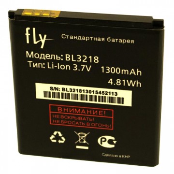 Аккумулятор Fly BL3218 1300 mAh IQ400W AAA класс тех.пакет в Одессе