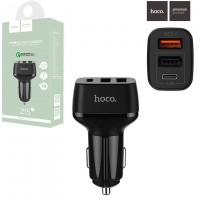 Автомобильное зарядное устройство Hoco Z15A QC3.0 3USB 4.8A black