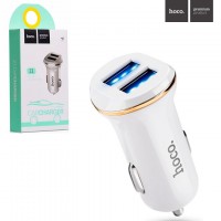 Автомобильное зарядное устройство Hoco Z1 2USB 2.1A white