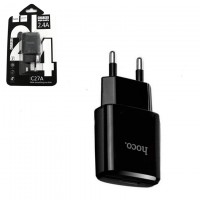 Сетевое зарядное устройство Hoco С27A 1USB 2.4A black