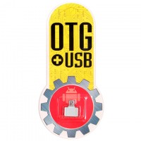 Переходник Plastic Short USB OTG - micro USB белый