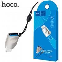 Переходник Hoco UA9 USB OTG - Type-C серебристый