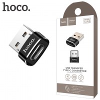 Переходник Hoco UA6 с USB на Type-C черный