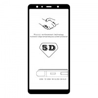 Защитное стекло 5D Samsung A7 2018 A750 black тех.пакет
