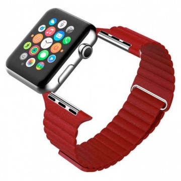Ремешок Apple Watch Leather Loop 42mm красный в Одессе
