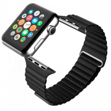 Ремешок Apple Watch Leather Loop 42mm черный в Одессе