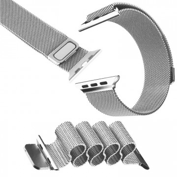 Ремешок Apple Watch Milanese loop 42mm Silver серебристый в Одессе