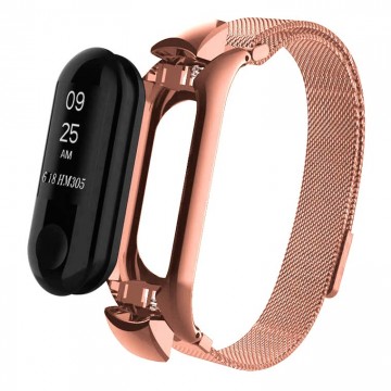 Ремешок Xiaomi Mi Band 3 Milanese Loop Rose Gold розовый в Одессе