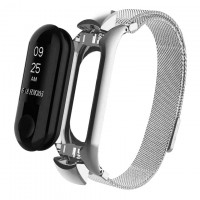 Ремешок Xiaomi Mi Band 3 Milanese Loop Silver серебристый