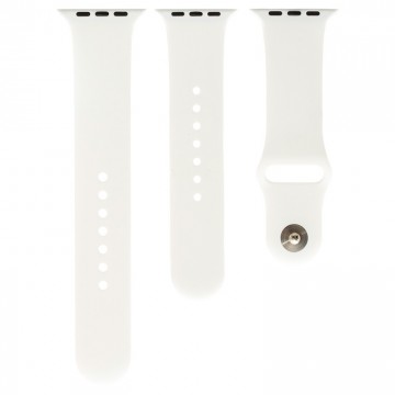 Ремешок Apple Watch Band Silicone Two-Piece 42mm 02, белый в Одессе