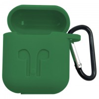 Футляр для наушников Airpod Full Case темно-зеленый