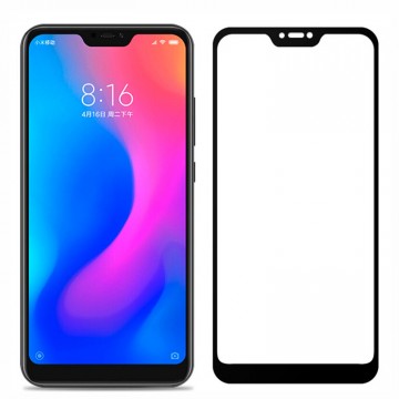 Защитное стекло Full Glue Xiaomi Redmi 6 Pro, Mi A2 Lite black тех.пакет. в Одессе