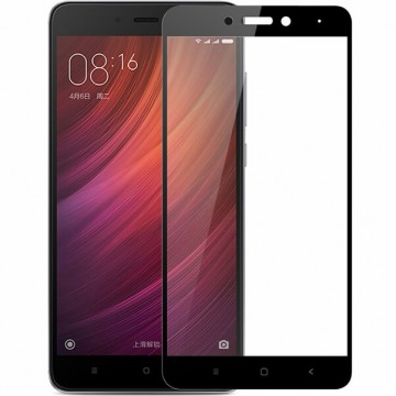 Защитное стекло Full Glue Xiaomi Redmi Note 4, Note 4 Pro black тех.пакет. в Одессе