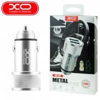 Автомобильное зарядное устройство XO CC-02 2USB 2.4A silver