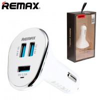 Автомобильное зарядное устройство Remax 3USB 6.3A white