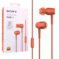 Наушники с микрофоном Sony MDR-EX750AP оранжевые