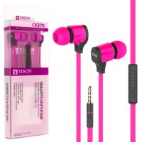Наушники с микрофоном YISON CX370 розовые