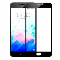 Защитное стекло Full Glue Meizu Pro 7 black тех.пакет