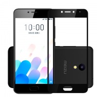 Защитное стекло Full Glue Meizu M5c black тех.пакет