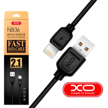 USB кабель XO NB36 Lightning 1m черный в Одессе