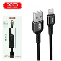 USB кабель XO NB30 Lightning 1m черный