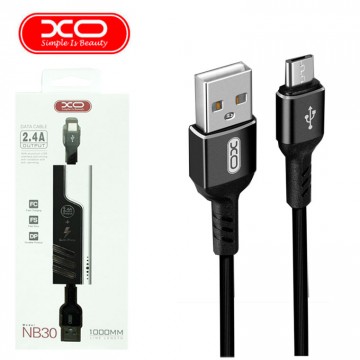 USB кабель XO NB30 micro USB 1m черный в Одессе