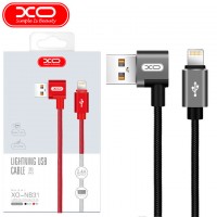 USB кабель XO NB31 Lightning 1m черный