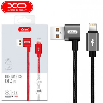 USB кабель XO NB31 Lightning 1m черный в Одессе