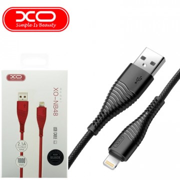 USB кабель XO NB48 Lightning 1m черный в Одессе