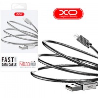 USB кабель XO NB33 micro USB 1m серый